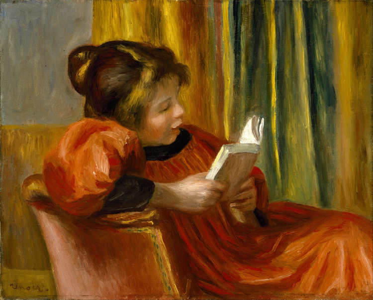 Girl Reading / Pierre-Auguste Renoir / 1890